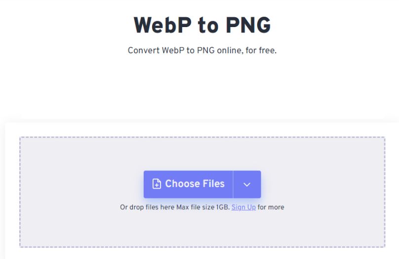 Konwerter plików graficznych WebP to PNG