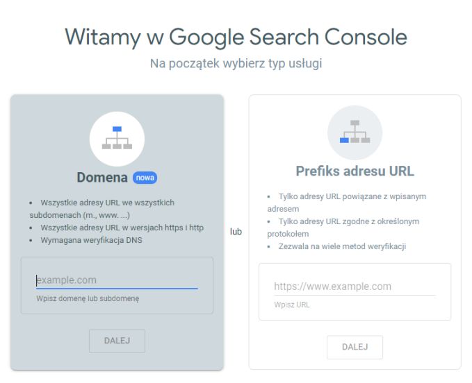 Jak dodać domenę do Google Search Console - Wedo.pl