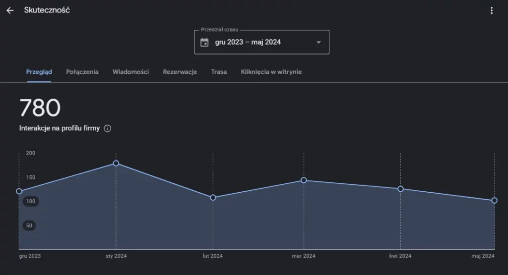 Google Moja Firma Insights